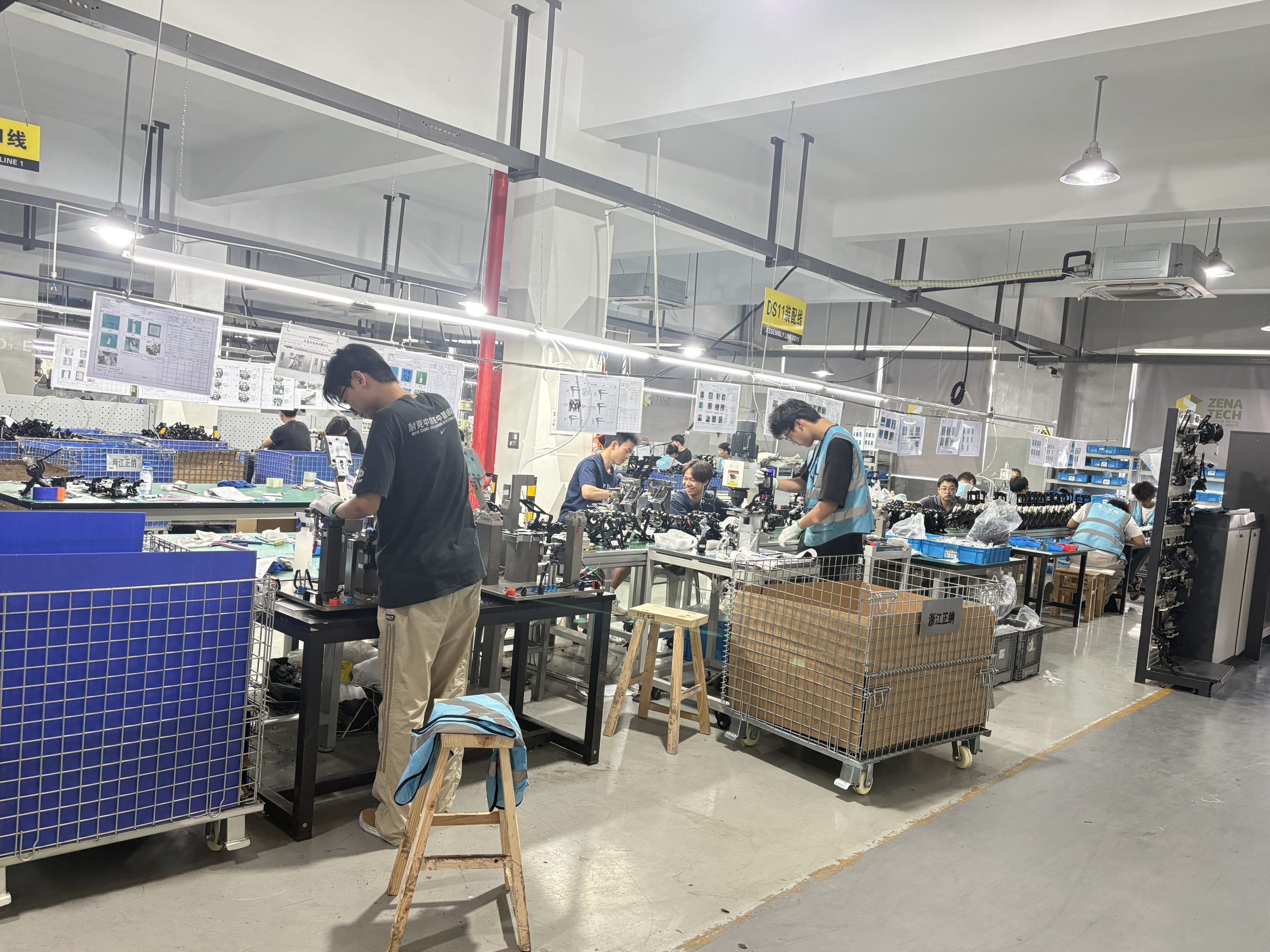 DS11 assembly line at factory