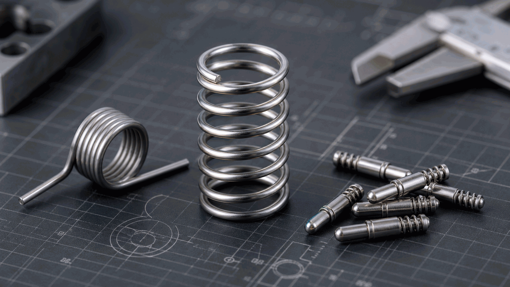 Custom springs compression torsion extension